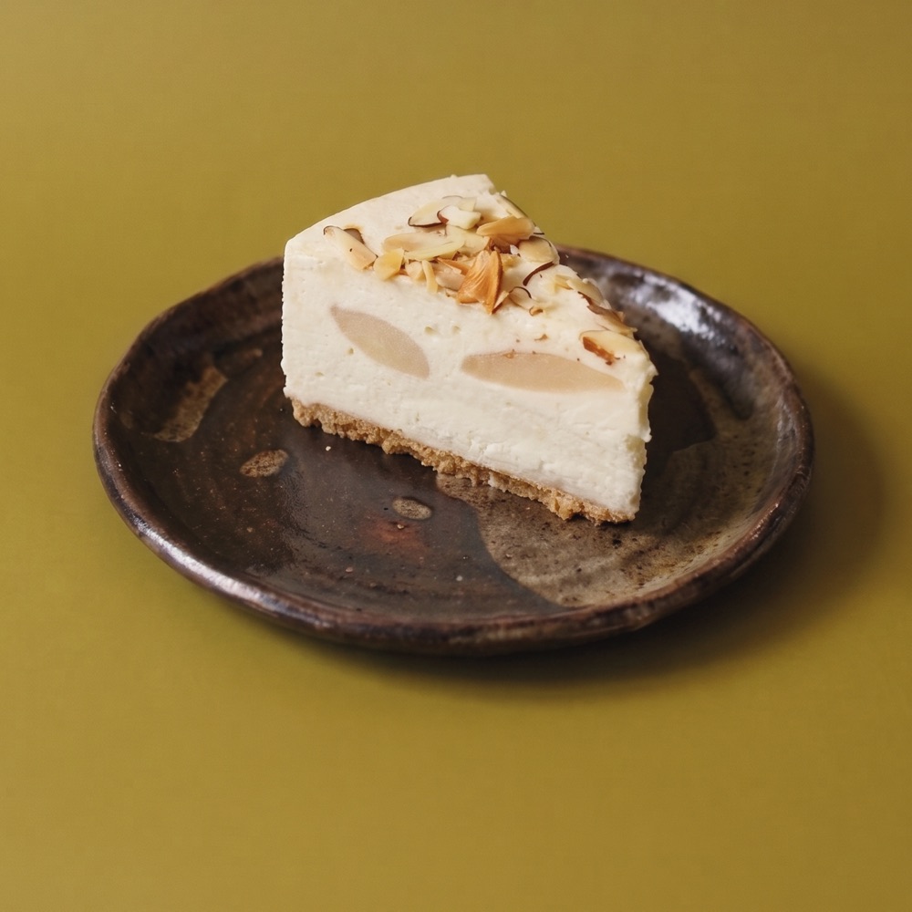 Porción de mousse de pera